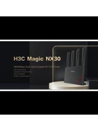 H3C Magic NX30, Dual Band, WiFi 6, 3000Mbps, 4Port GigaBit, 4ad Anten, Masaüstü, Router, Access Point - 3